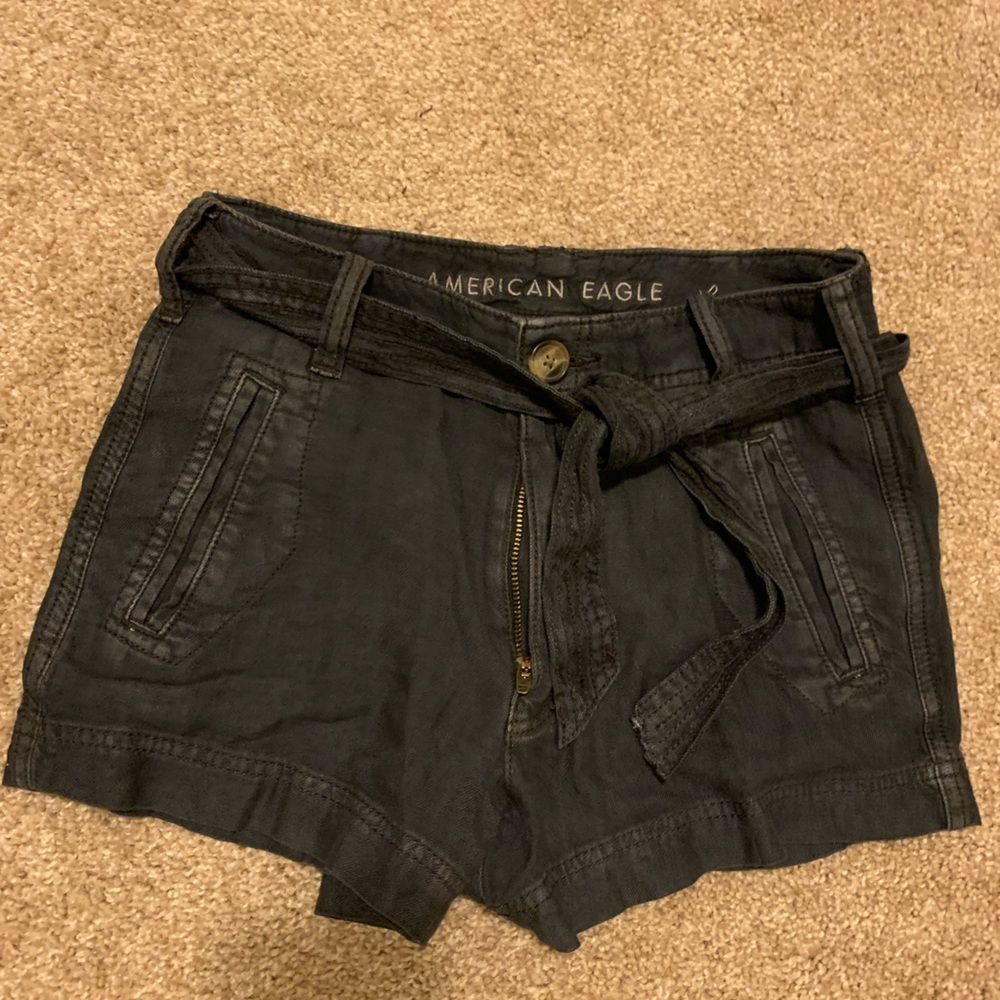 American eagle black shorts size 00